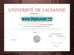 Université de Lausanne Fake Diploma