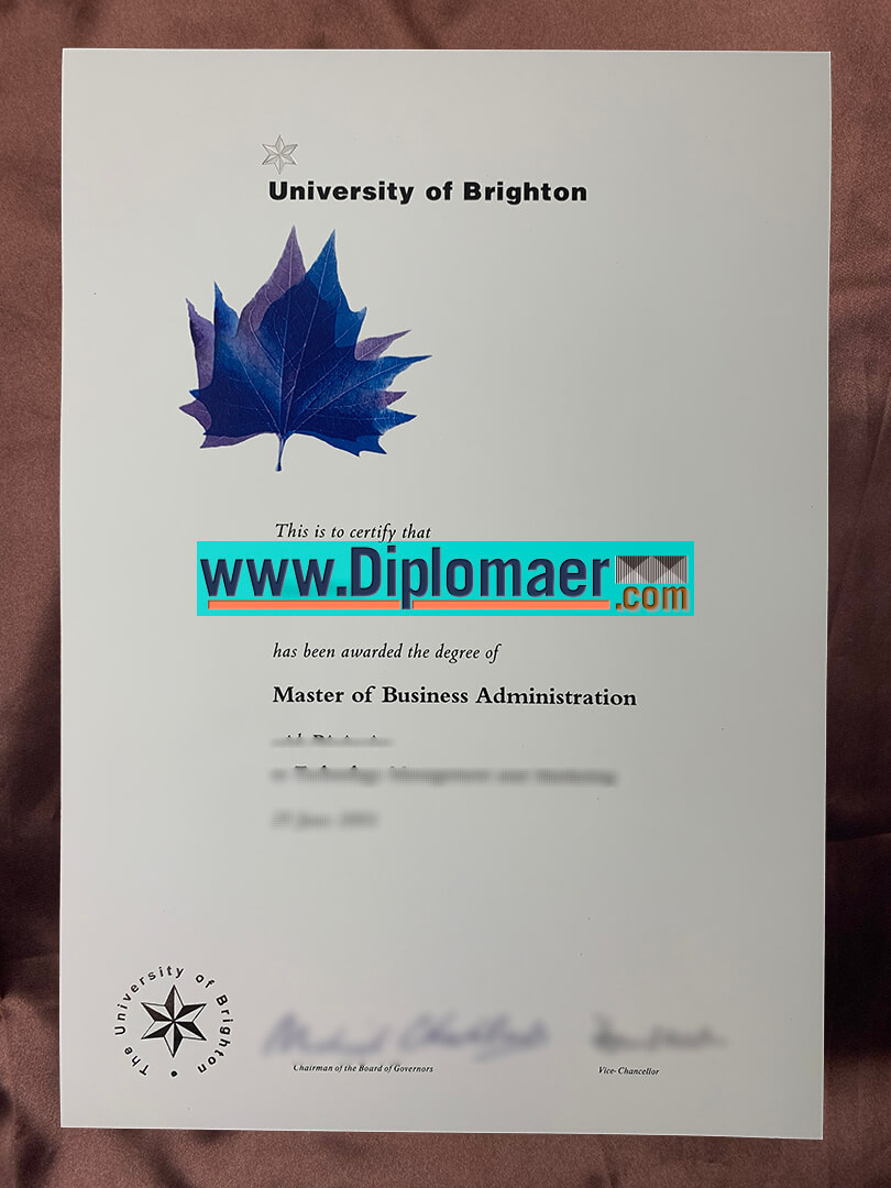 University of Brighton Fake Diploma - Can I buy a University of Brighton MBA?