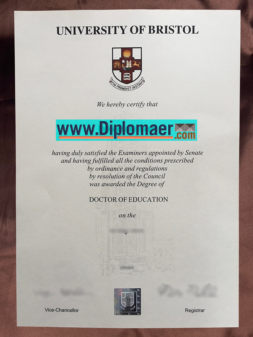 University of Bristol Fake Diploma - How to Make It University of Bristol Fake Diploma?