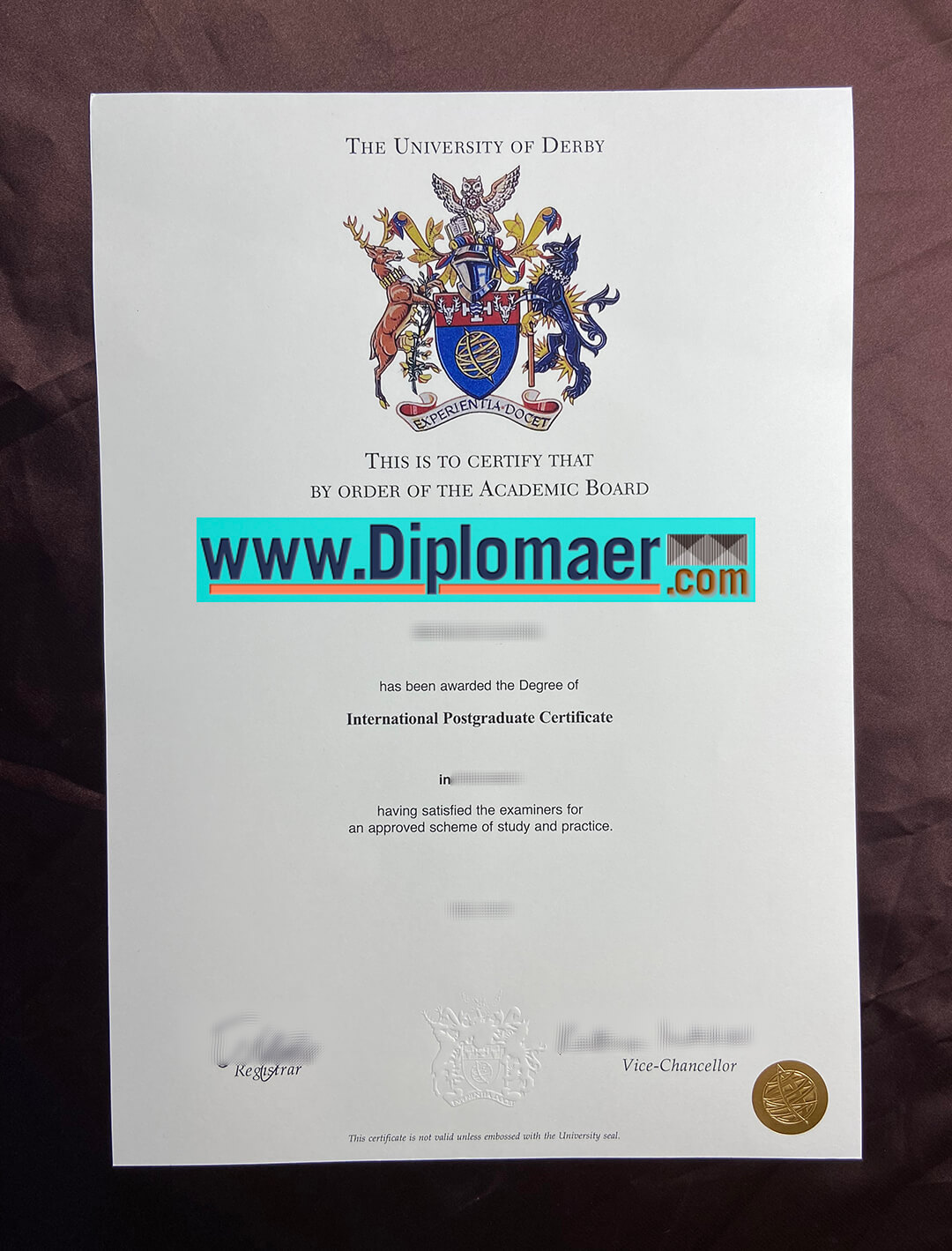 the University of Derby Fake Diploma 2 - Can I Buy a The University of Derby Bachelor of Arts Degree Online?