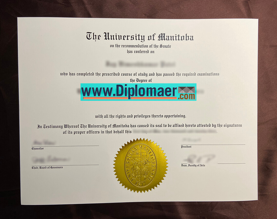 the University of Manitoba fake diploma - How to get the University of Manitoba fake degree certificates?