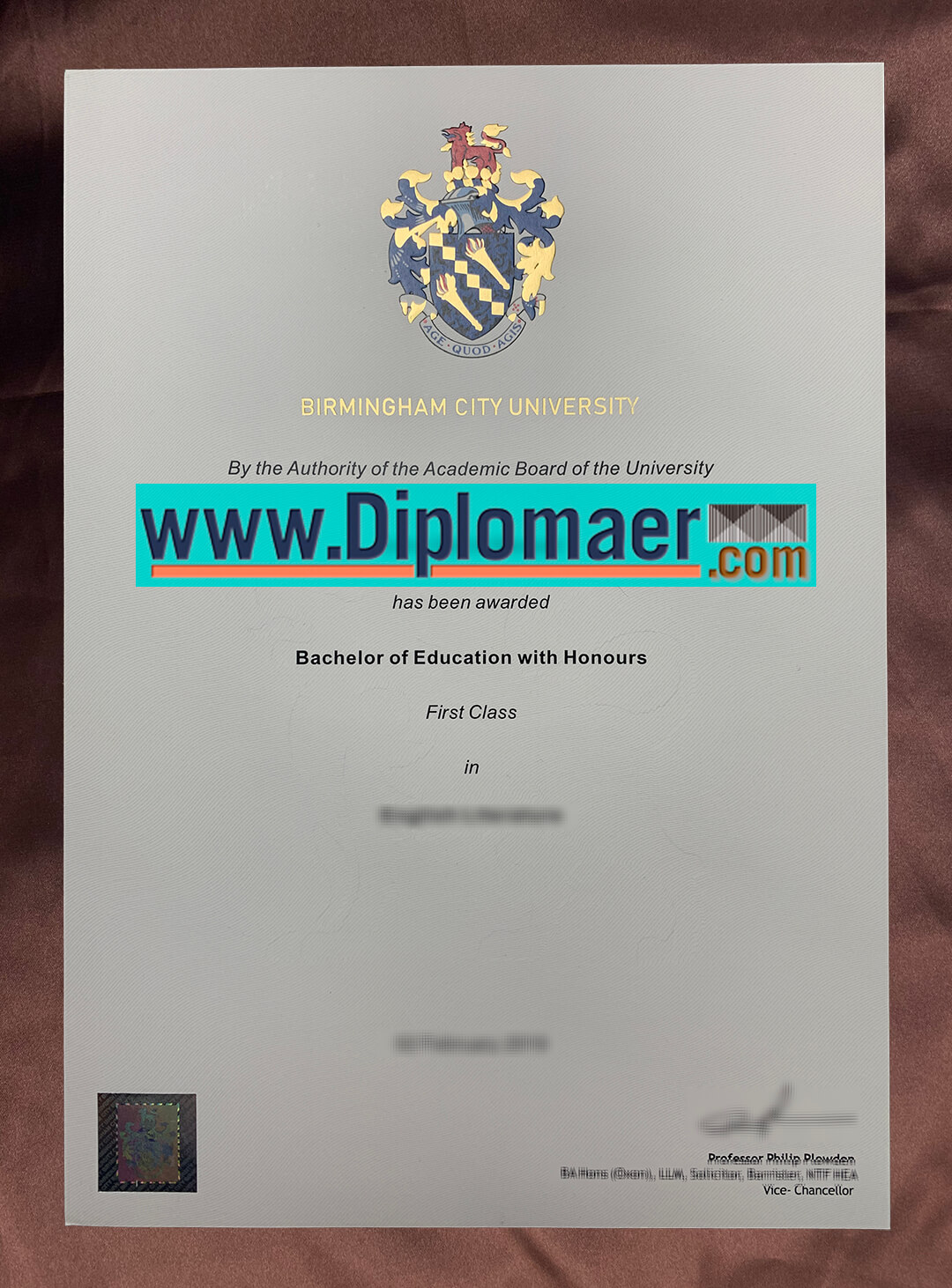 Birmingham City University Fake Diploma - How to get a Birmingham City University diploma easier?