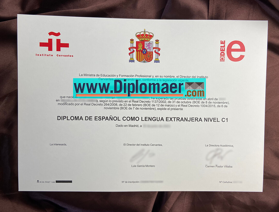DELE Fake Diploma - How to get a DELE fake diploma in Spanish?