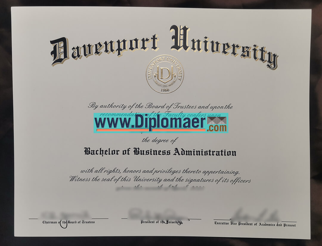 Davenport University Fake Diploma - Can I Buy a Bachelor of Business Administration from Davenport University?