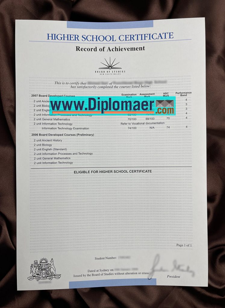 HSC NSW Fake Diploma 747x1024 - Where to order a fake Higher School Certificate in New South Wales?