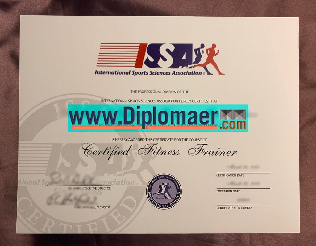 ISSA Fake Certificate 1024x798 - What's the cost for an International Sports Sciences Association fake certificate