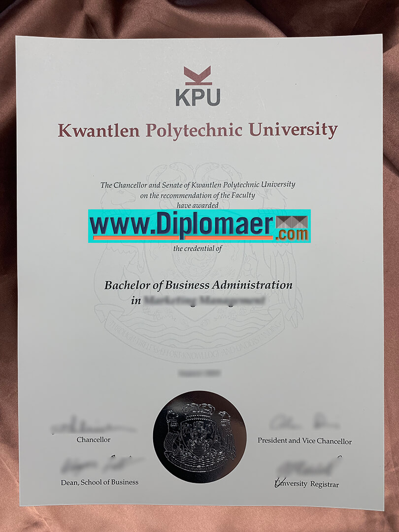 Kwantlen Polytechnic University Fake Diploma - Can I buy a fake Kwantlen Polytechnic University degree?