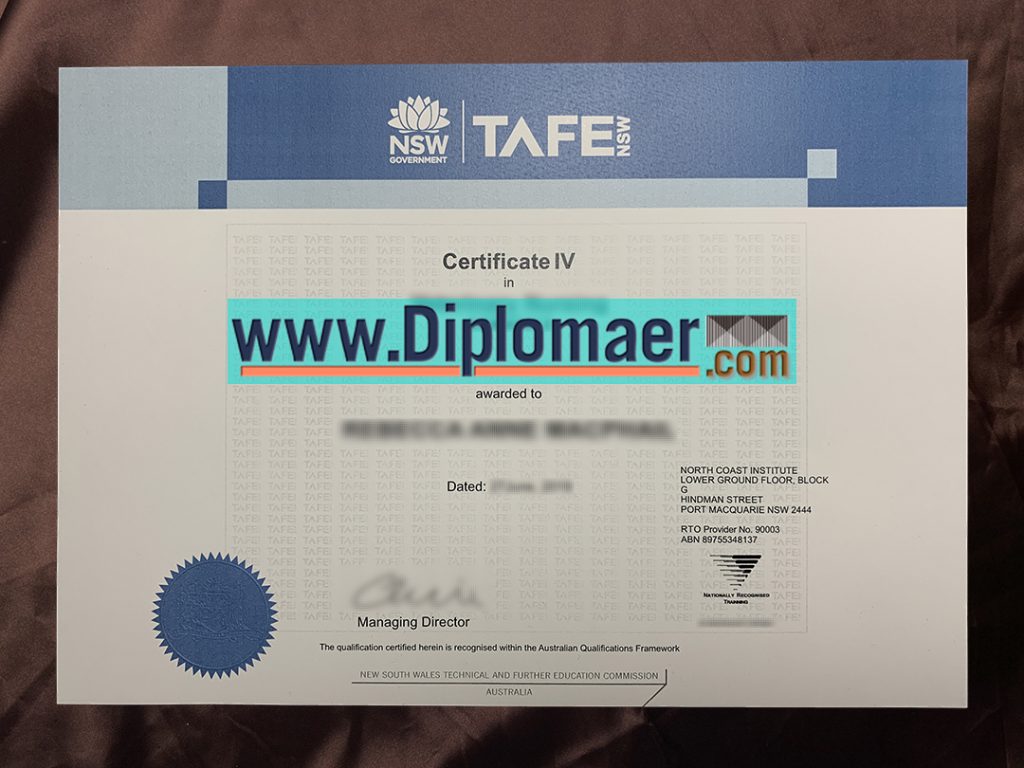 TAFE NSW Fake Diploma 1024x768 - How can the TAFE NSW certificate help you?