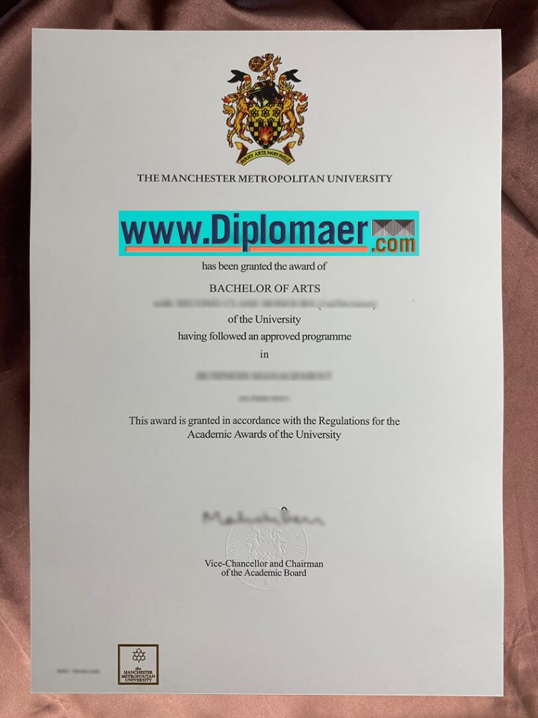 The Manchester Metropolitan University Fake Diploma 768x1024 - Can I Buy a Manchester Metropolitan University Bachelor of Arts degree?