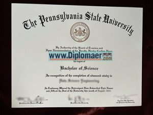 The Pennsylvania State University Fake Diploma