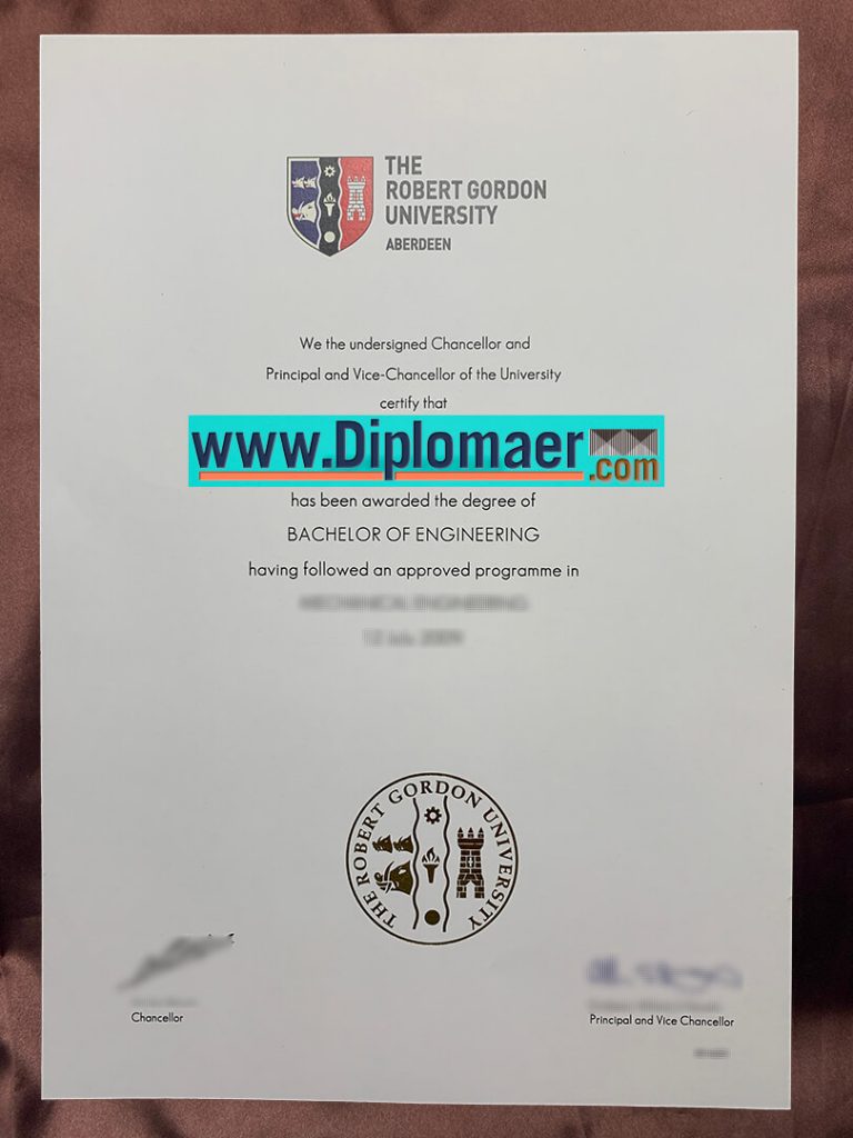 The Robert Gordon University Fake Diploma 768x1024 - The Robert Gordon University Fake Diploma, How to Make it?