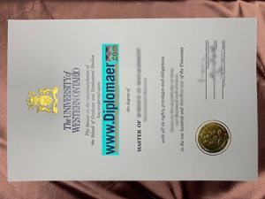 The University of Western Ontario Fake Diploma