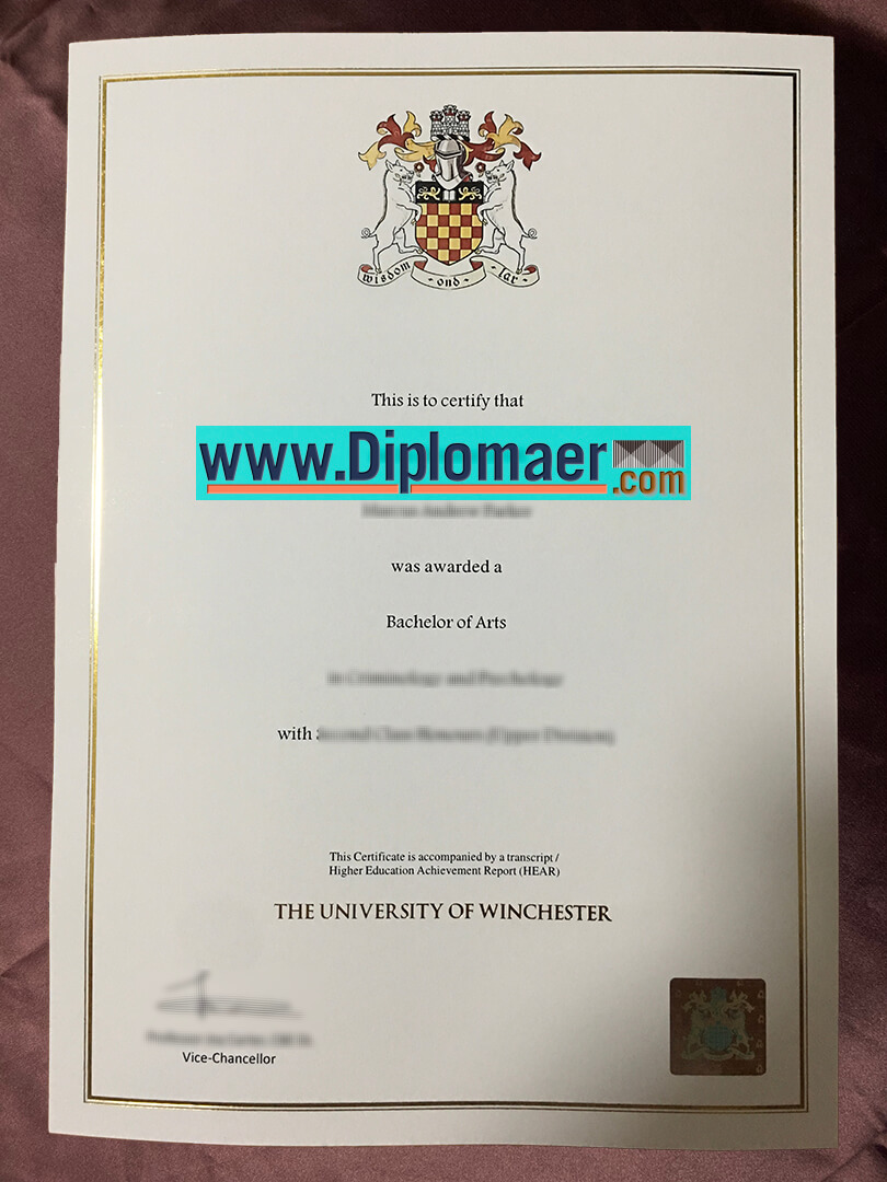 The University of Winchester Fake Diploma - How can I get the The University of Winchester fake diploma in the UK?