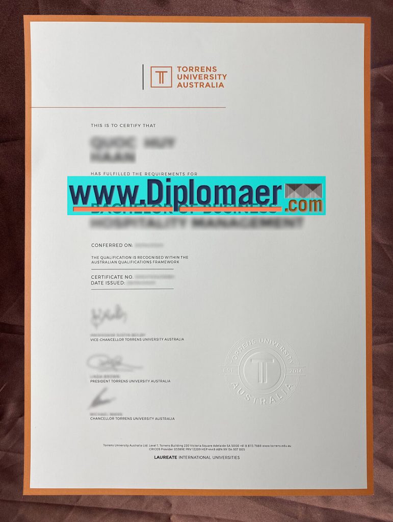 Torrens University Fake Diploma 771x1024 - How easy to get your Torrens University Australia Diploma?