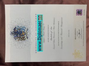 University of Sunderland Fake Diploma