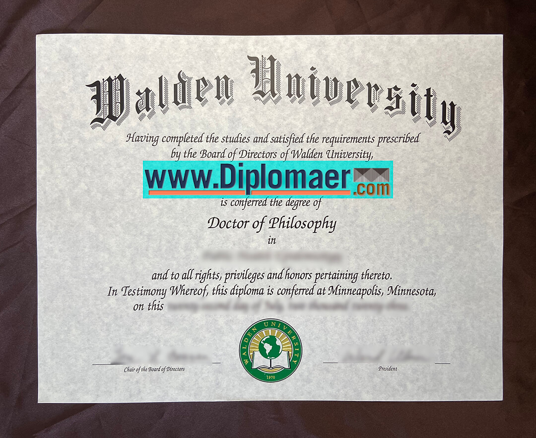 Walden University fake diploma - What is a Walden University Ph.D diploma good for?