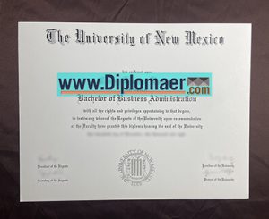 the University of New Mexico fake Diploma