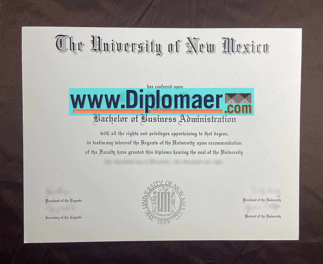 the University of New Mexico fake Diploma - How to obtain the University of New Mexico fake diploma?