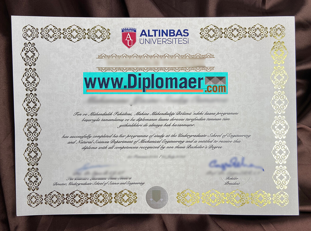 Altinbas Universitesi fake diploma - How to order a fake Altinbas Universitesi diploma online?