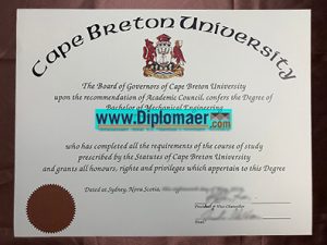 Cape Breton University Fake Diploma