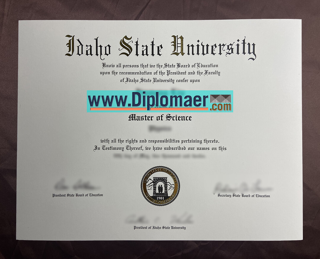 Idaho State University fake diploma - Get Idaho State University fake diplomas without exams
