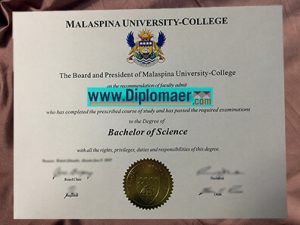 Malaspina University College Fake Diploma