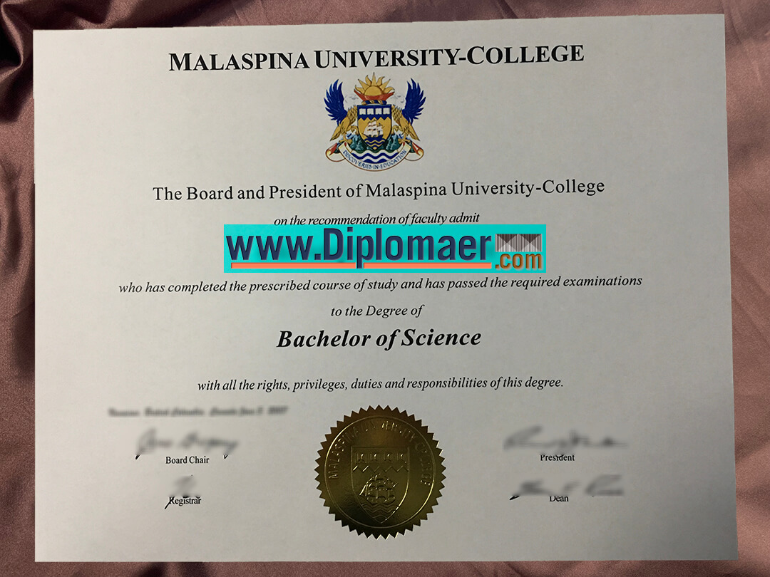 Malaspina University Fake Diploma - Can I buy a fake Malaspina University College degree?