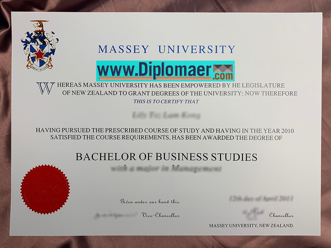 Massey University Fake Diploma - Where can I buy Massey University fake degree?