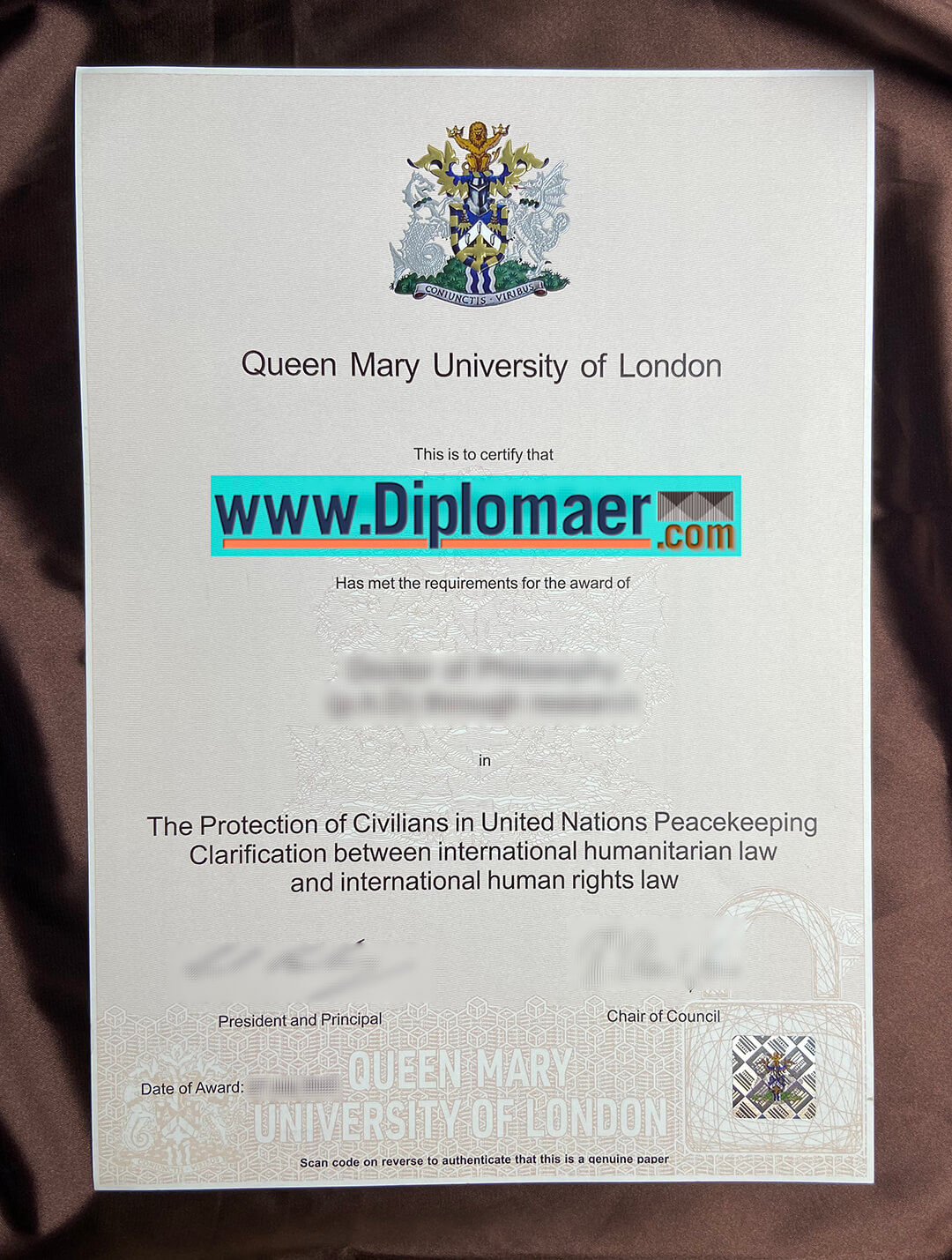 Queen Mary University of London Fake Diploma - How to Get a Queen Mary University of London Diploma Quickly?