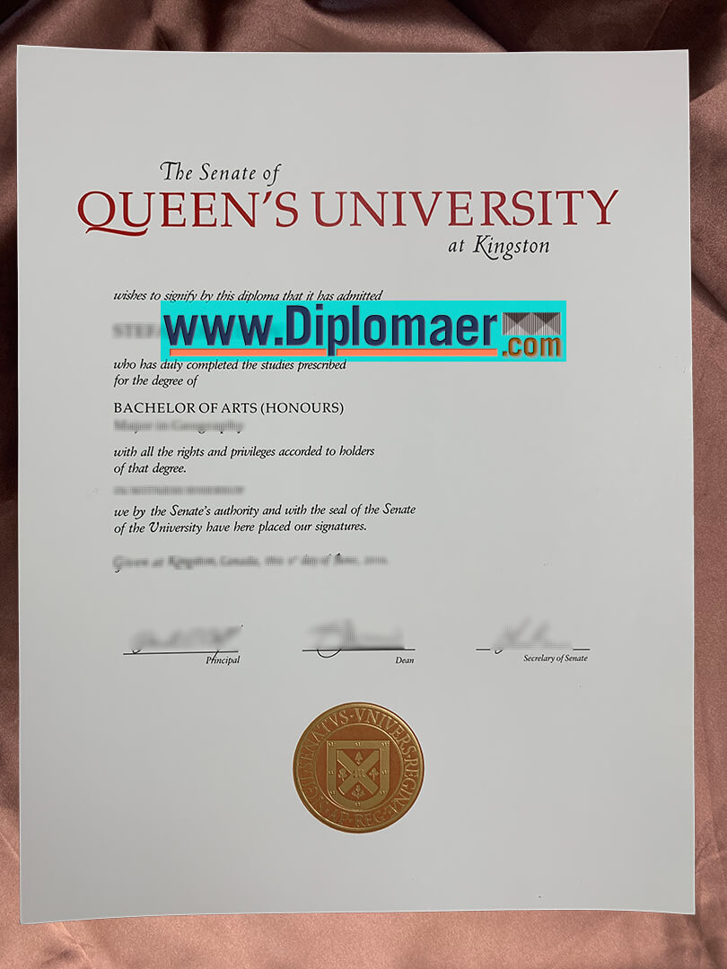 Queens University Fake Diploma - How to order the Queen's University Fake Degree?