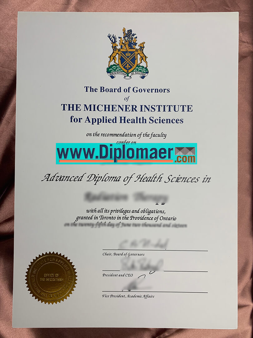 The Michener Institute Fake Diploma - Buy The Michener Institute fake diploma