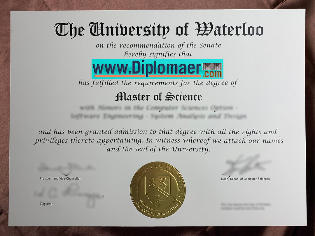 The University of Waterloo Fake Diploma - Where to Buy The University of Waterloo Fake Certificate?