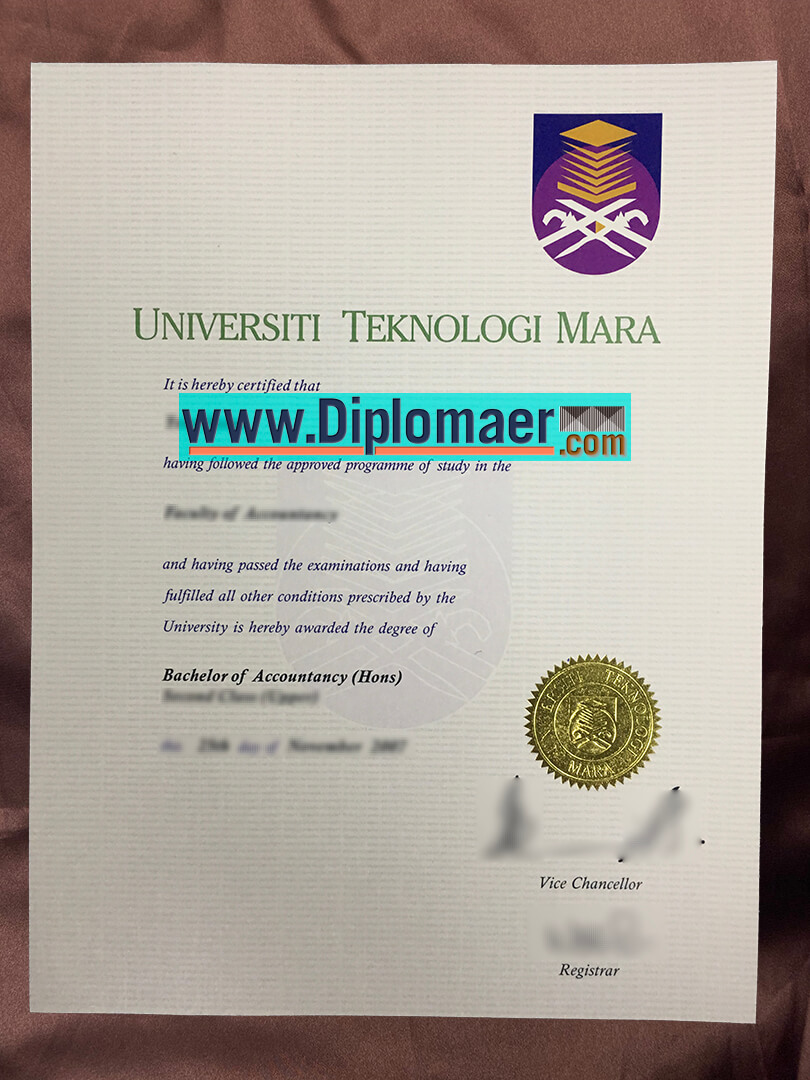 Universiti Teknologi Mara Fake Diploma - How to buy a fake degree certificate from Universiti Teknologi MARA?