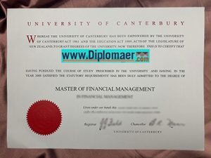 The University of Canterbury Fake Diploma
