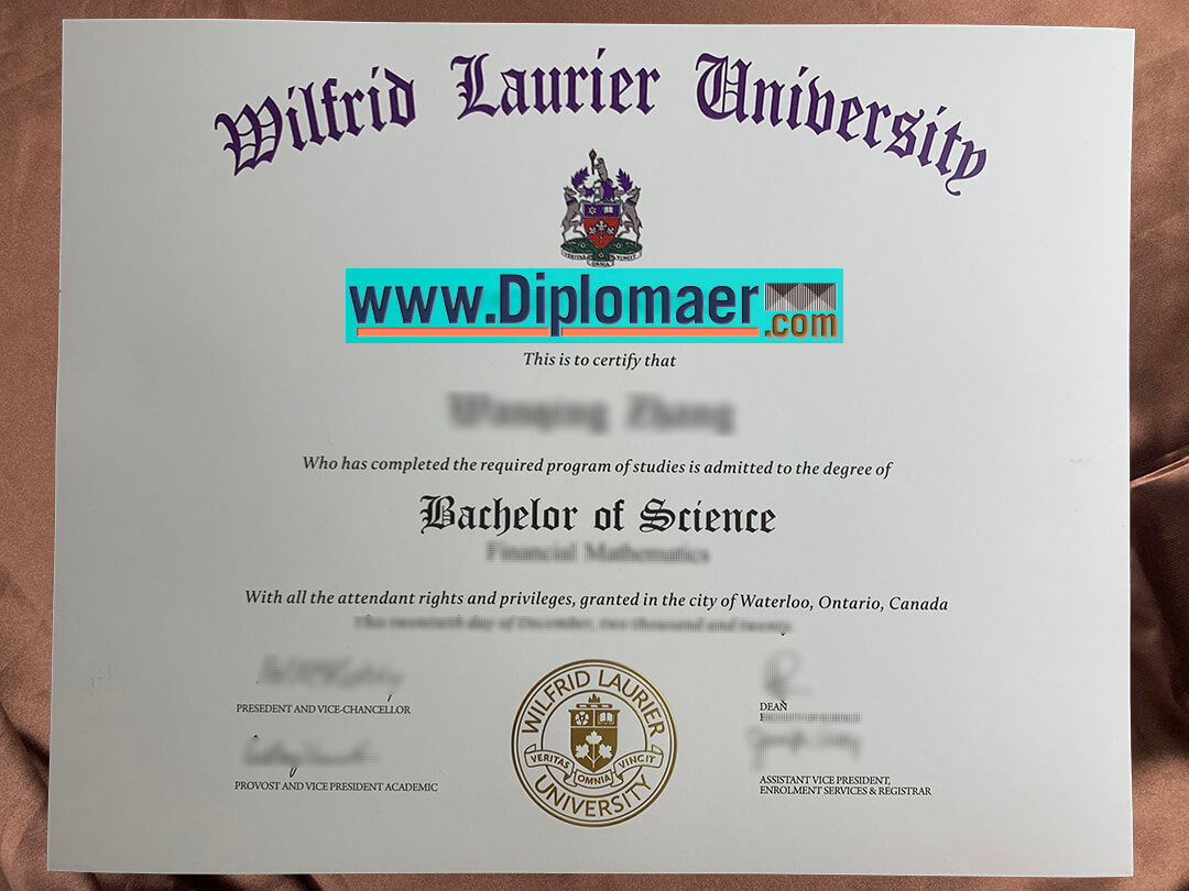Wilfrid Laurier University Fake Diploma - Buy the Wilfrid Laurier University Fake Certificate.