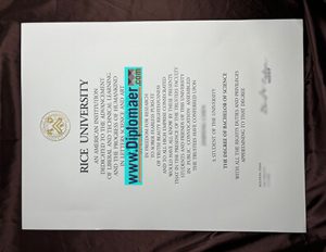 Rice University fake diploma