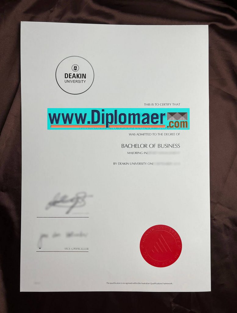 Deakin University Fake Diploma 777x1024 - How to make your Deakin University diploma replacement in a week?