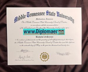 Middle Tennessee State University Fake Diploma